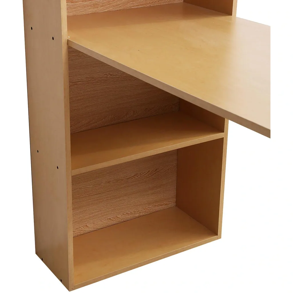 Desk with shelf computer table natural