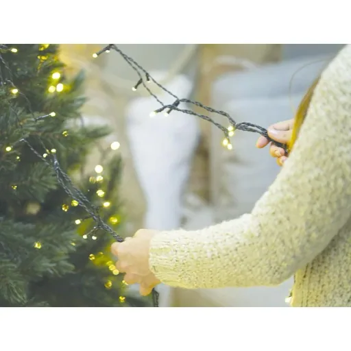 Vellight Christmas lights - for Christmas trees up to 180 cm - 220 LEDs - Warm white - Indoor & outdoor