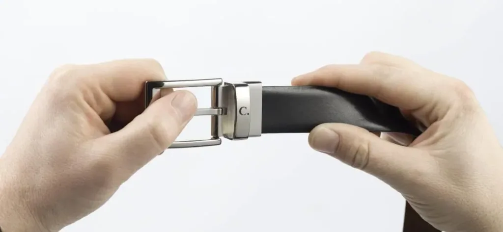 Reversible belt 125 cm, black-brown