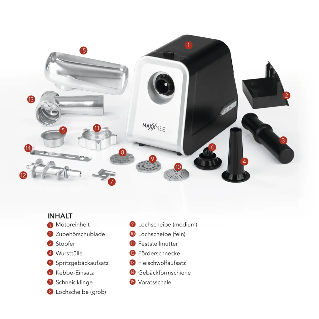 Meat grinder 4 in 1 1600W