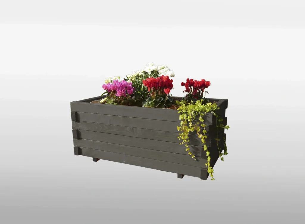Planter "Lucca" with planting film, anthracite