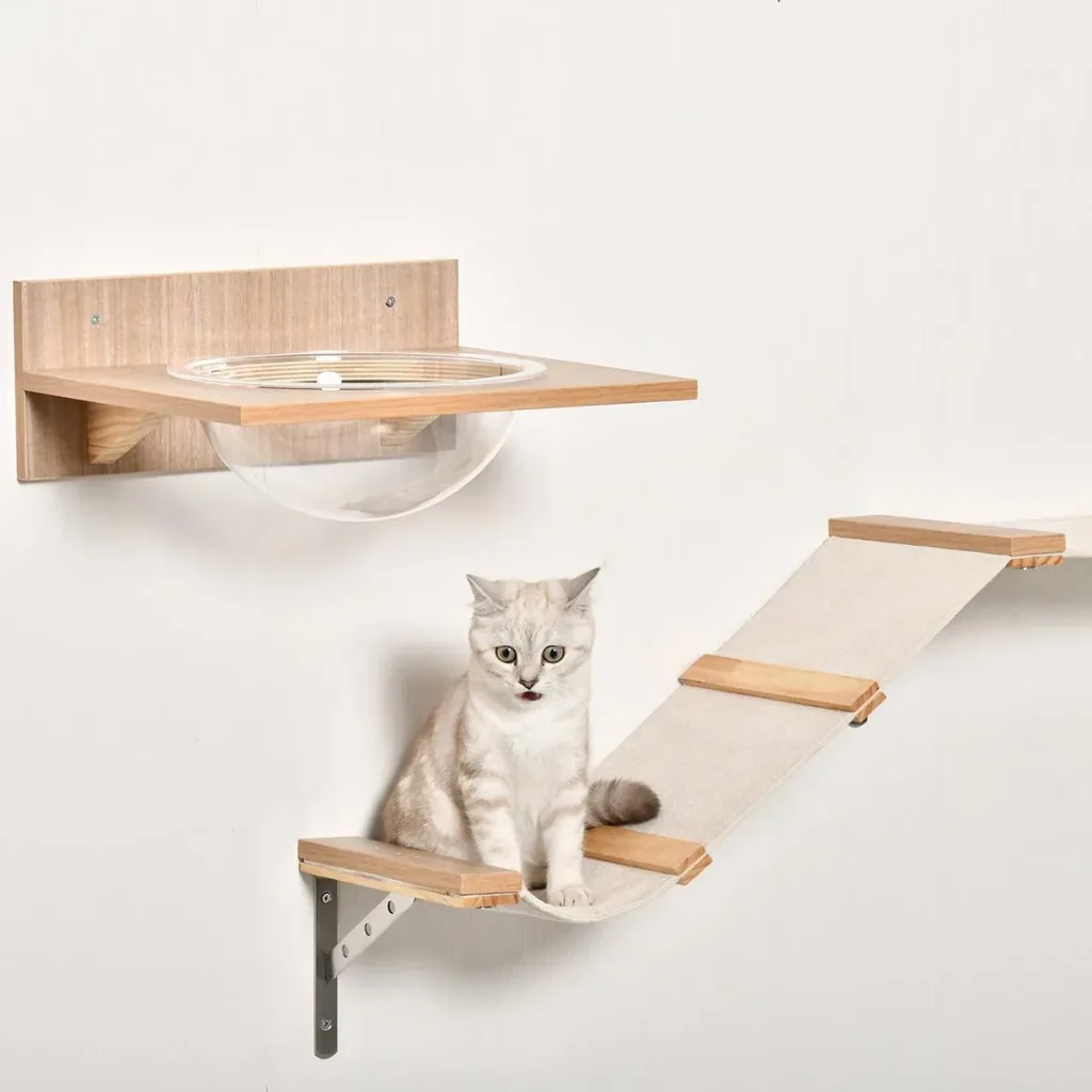 4-piece climbing wall for cats