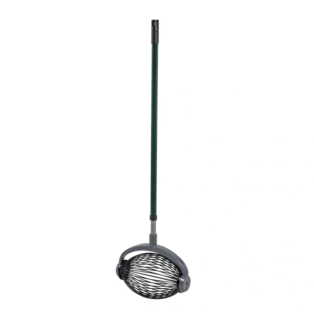 Small roller collector including telescopic handle and emptying attachment