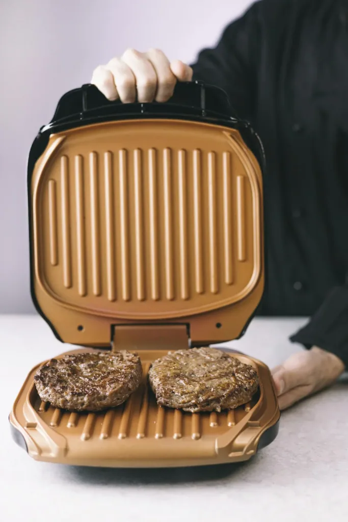 Contact grill / table grill “Low Fat Grill”, copper/black, 900 watts