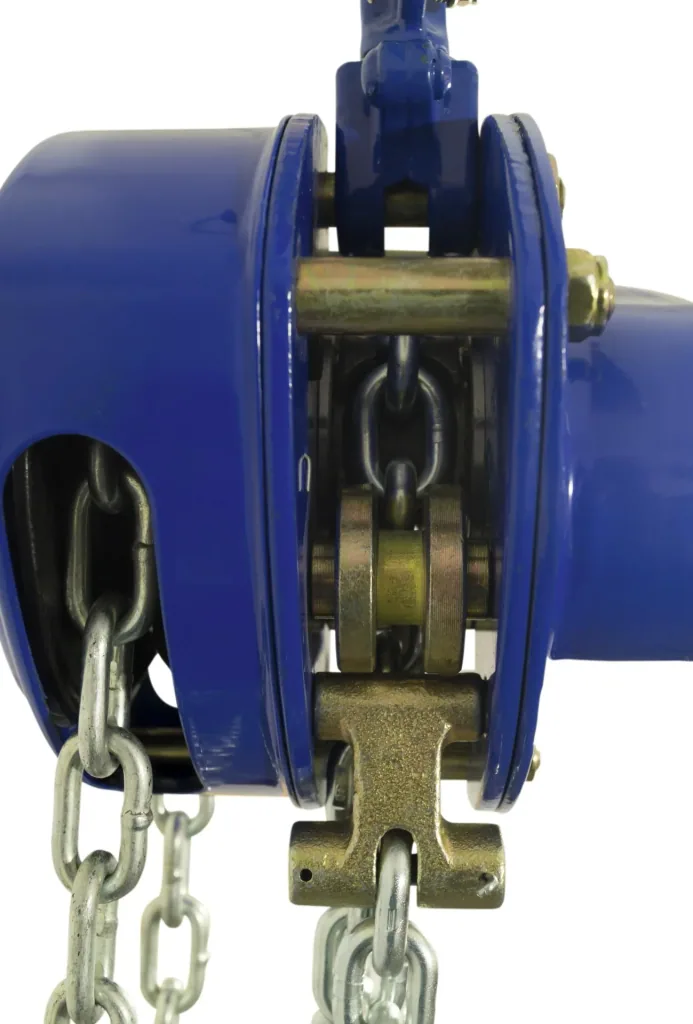 Spur gear hoist Pullmaster-II 10.0, load capacity 10,000 kg, 4-fall, stroke 3.0 m, operating length 2.5 m