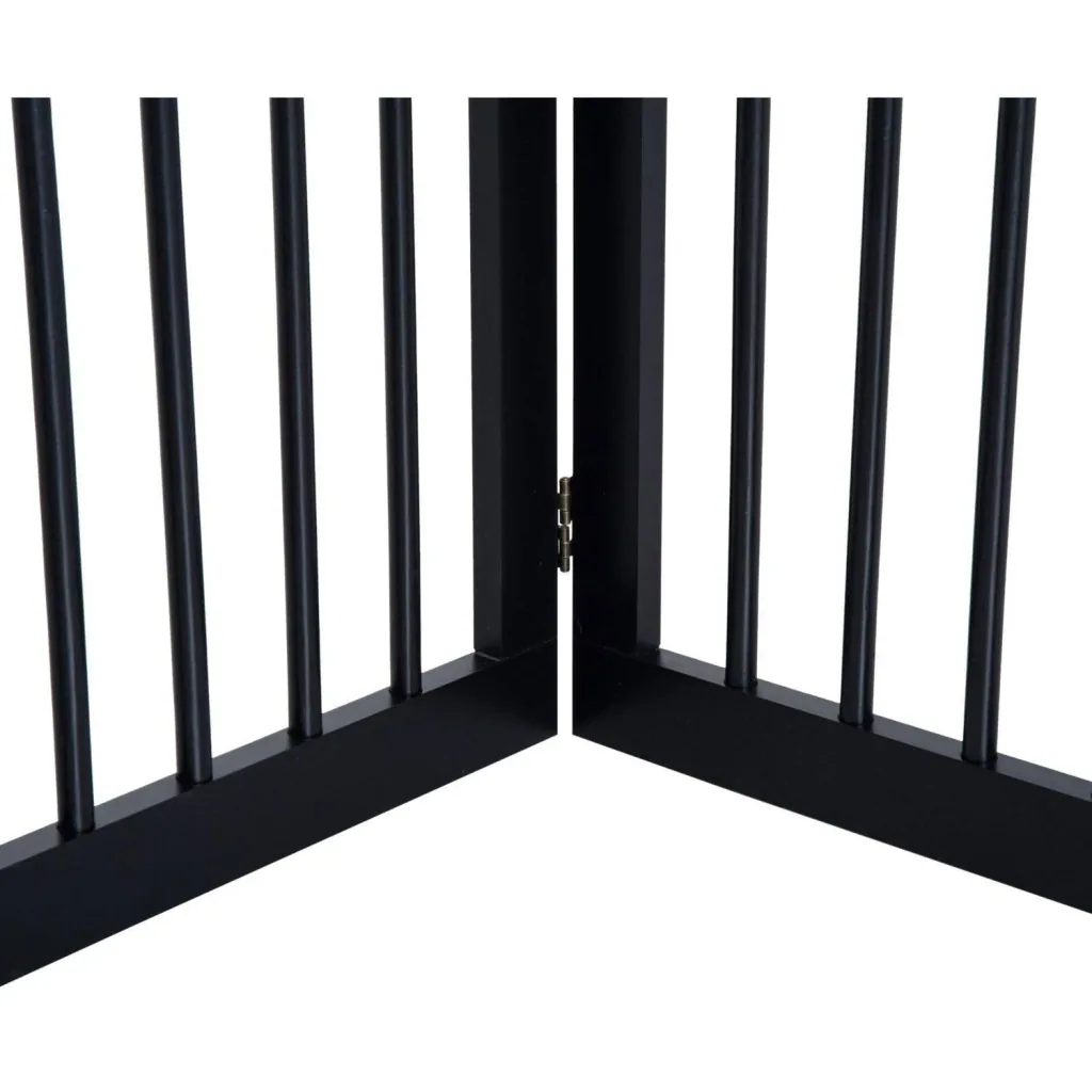 Dog barrier 154.5cm foldable black