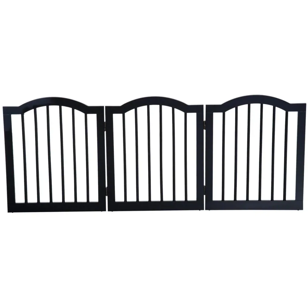 Dog barrier 154.5cm foldable black