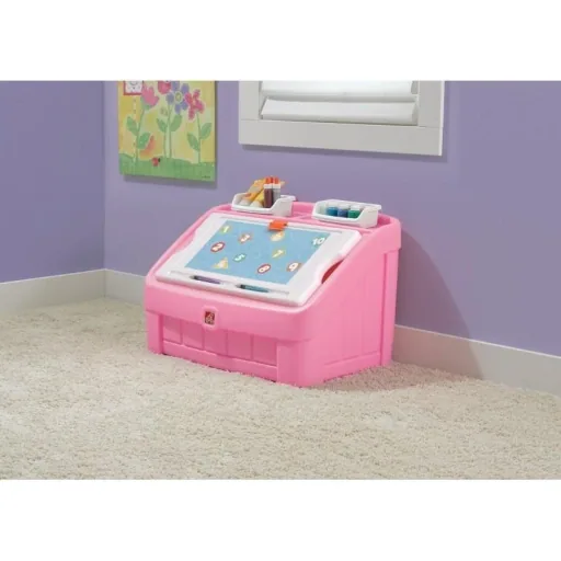 2-In-1 Toy Box & Art Member (Pink)
