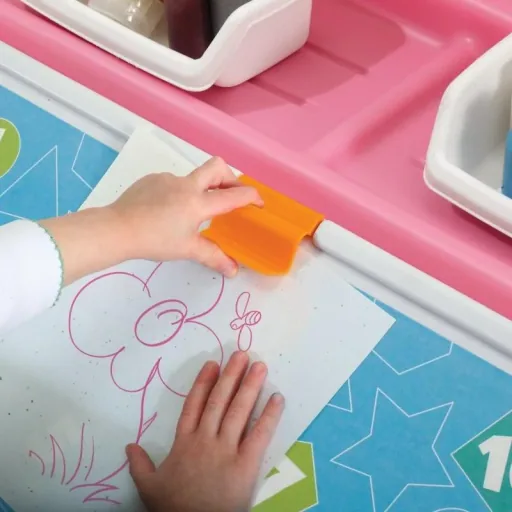 2-In-1 Toy Box & Art Member (Pink)