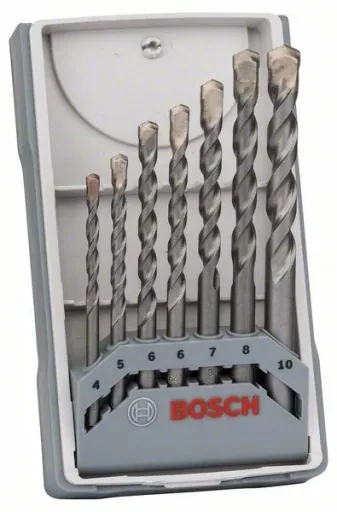 Concrete drill bit set "CYL-3", 7 pieces