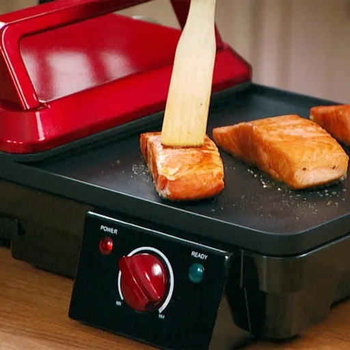 HomeVero Electric Grill - Double Surface - with Non-Stick Coating - 2000W