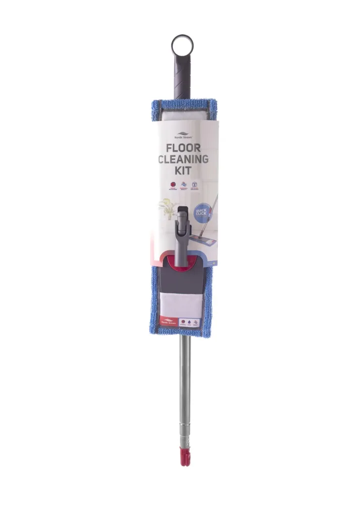 Floor mop with telescopic handle