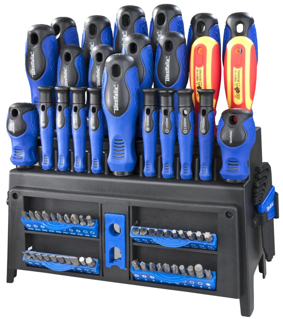 Screwdriver bit set 81-piece including summer windshield cleaner with citrus scent