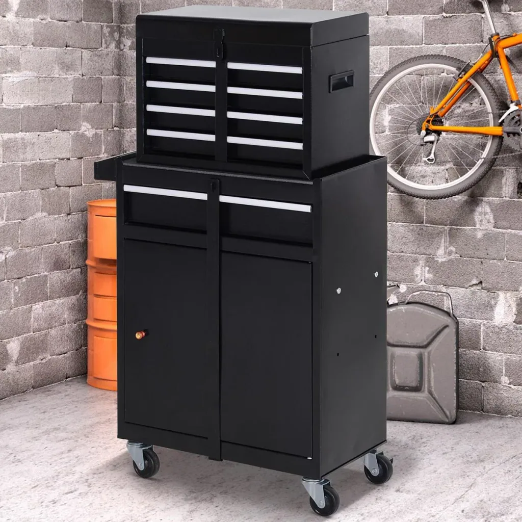 Mobile workshop trolley black