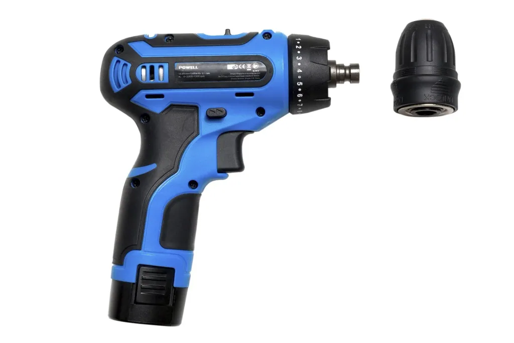 Cordless drill driver 10.8 V Li-Ion with removable keyless chuck