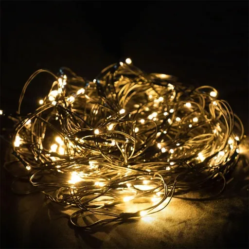 Net light chain warm white 100 LED 120x120cm