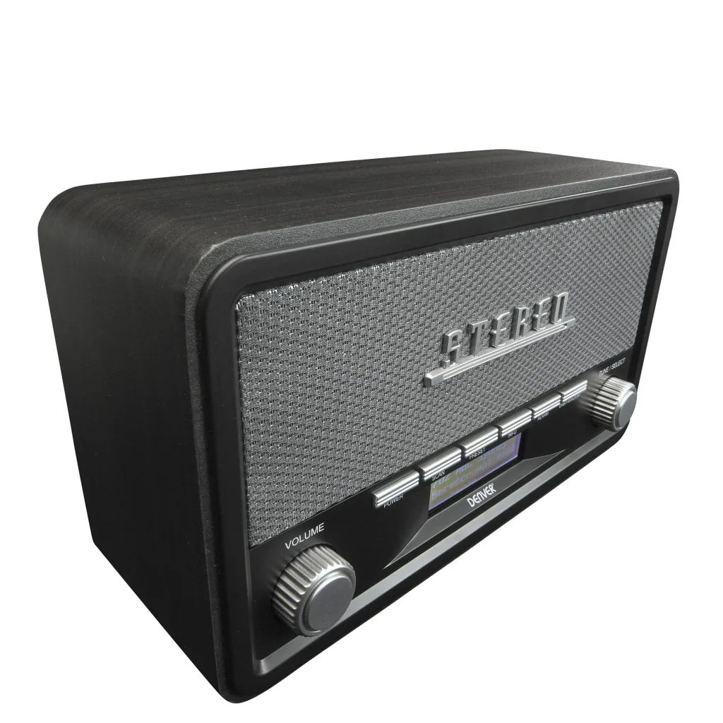 DAB+ Retro Radio with Bluetooth, Clock and Alarm