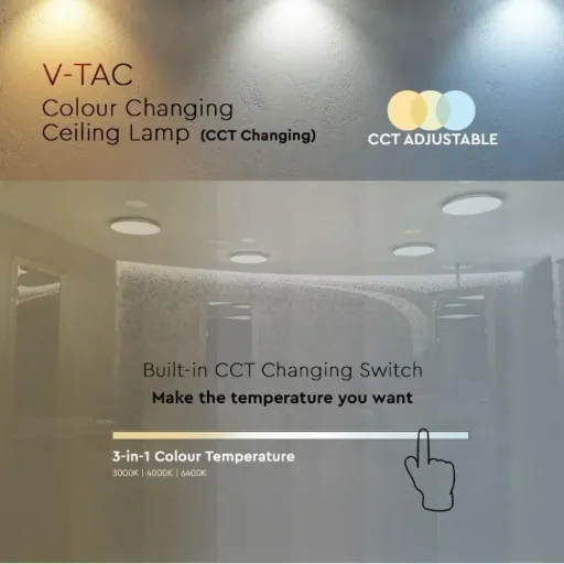 VT-8412-M LED ceiling light - 12 W - 1200 lumens