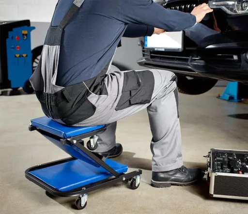 Car safety trolley - convertible into a stool