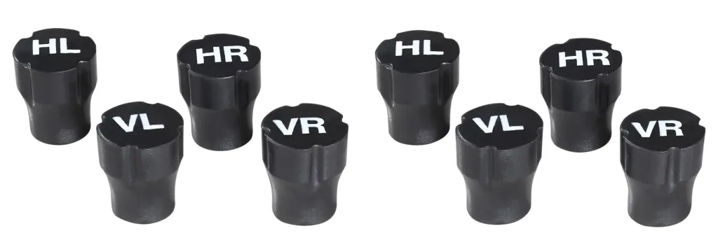 Socket wrench inserts - 3 pieces and wheel marker set