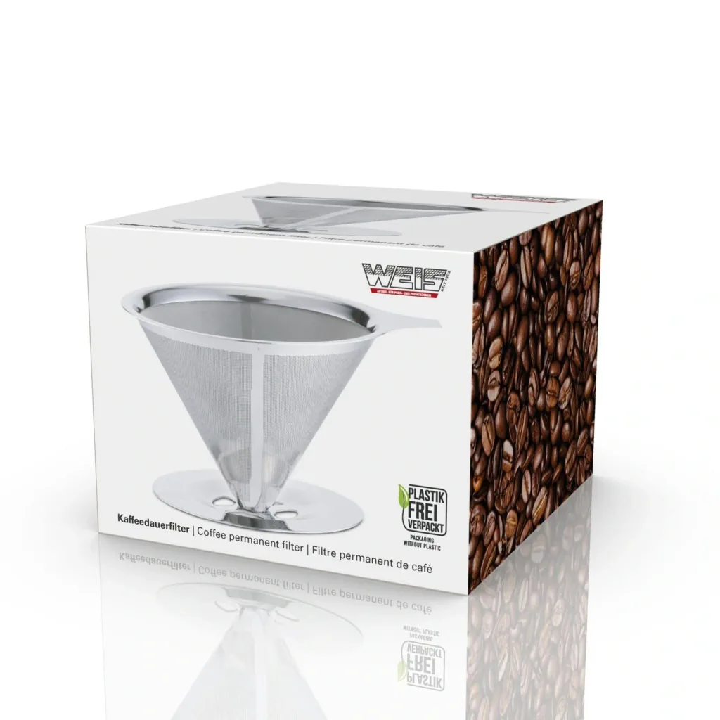 Permanent coffee filter, two-layer