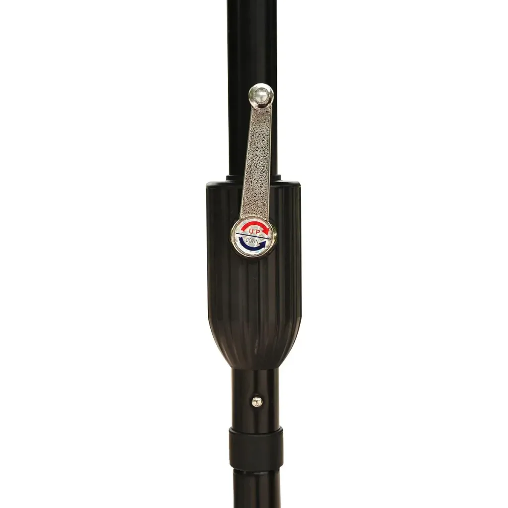 Folding umbrella with hand crank brown/black