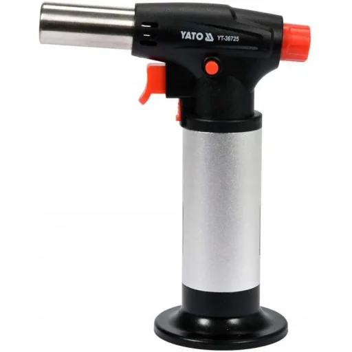 Crème brulee burner with piezo ignition - 200W - with lock function