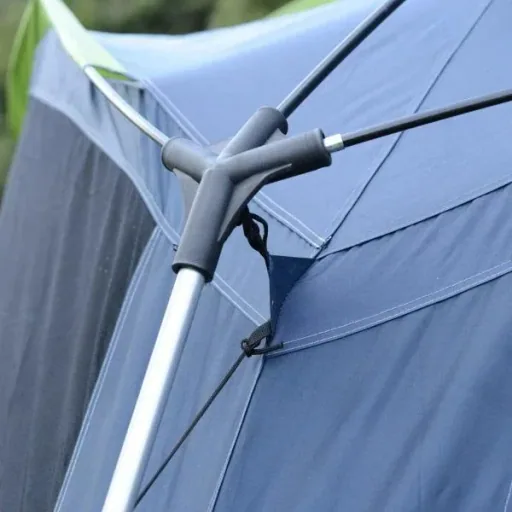 Camping tent dome tent for 5-8 people dark blue