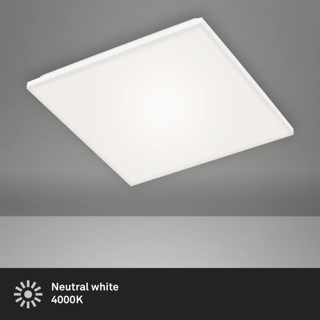 Frameless LED panel, rectangular, 24 watts, white