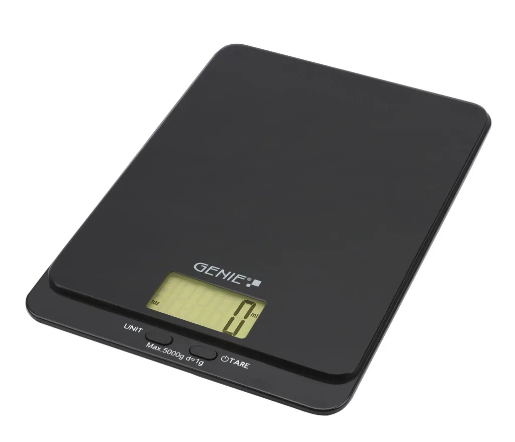 Letter scale with tempered glass weighing plate