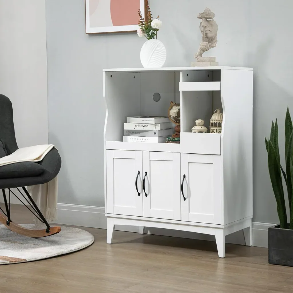 Kitchen cabinet with folding shelf 84 cm x 39 cm x 109 cm