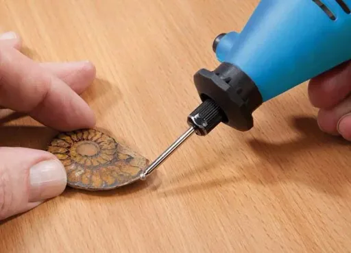 Electric mini drilling and milling tool with 40-piece accessories in a case