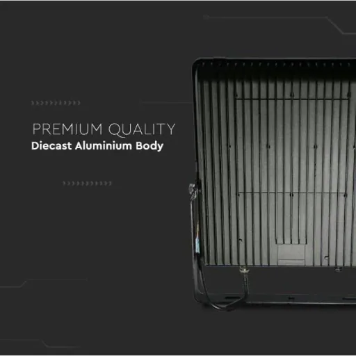 VT-30185 LED Floodlight - 30 W - 4720 Lm - 6400K - Black - Extra Efficient