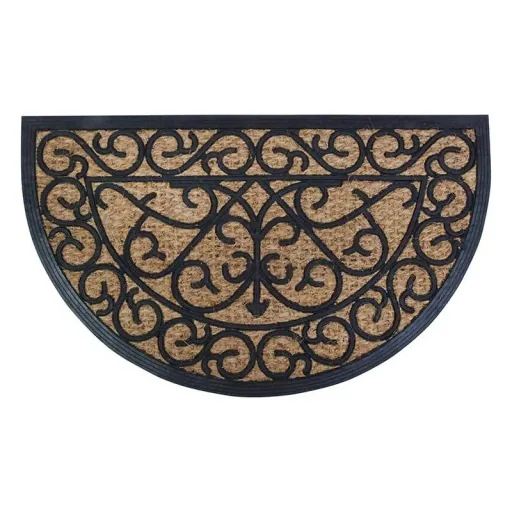 Doormat coconut / rubber semicircular