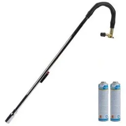 Eurom weed burner - with piezo + four 600 ml gas bottles