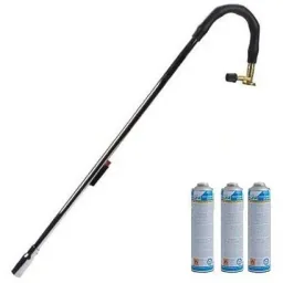 Eurom weed burner - with piezo + four 600 ml gas bottles