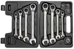 Ring ratchet wrench set SW8-19 mm 12-piece