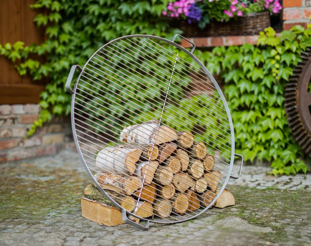 Grille de barbecue CookKing 60 cm, acier inoxydable, incluant 4 poignées