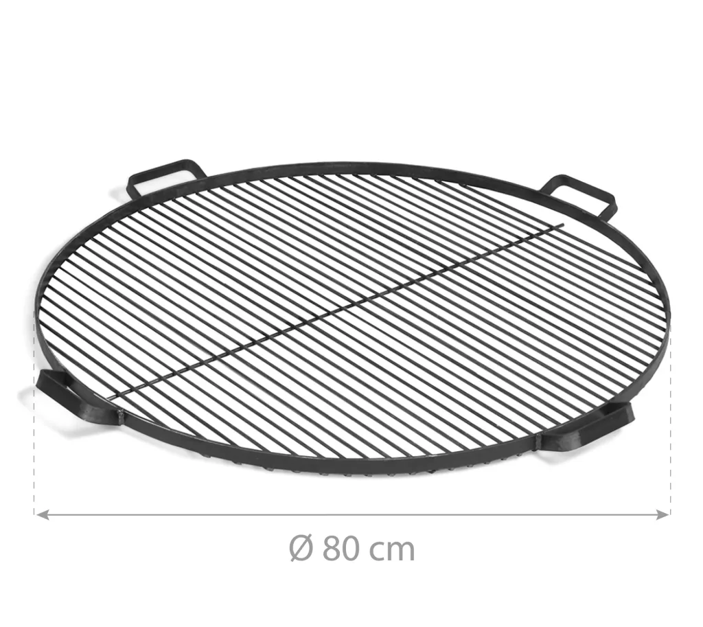 CookKing Grille de barbecue 80 cm, avec 4 poignées