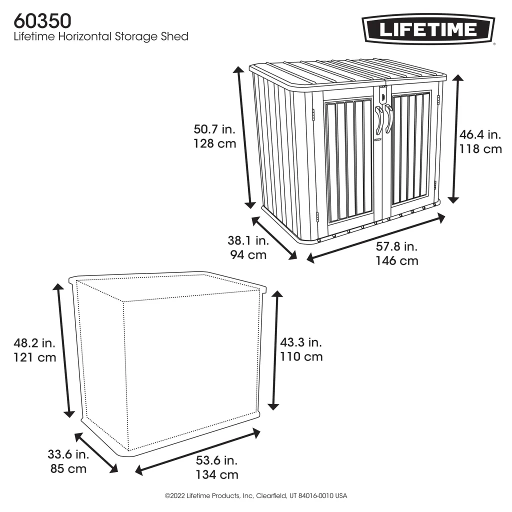 Lifetime Abri poubelles & Armoire de rangement Phil