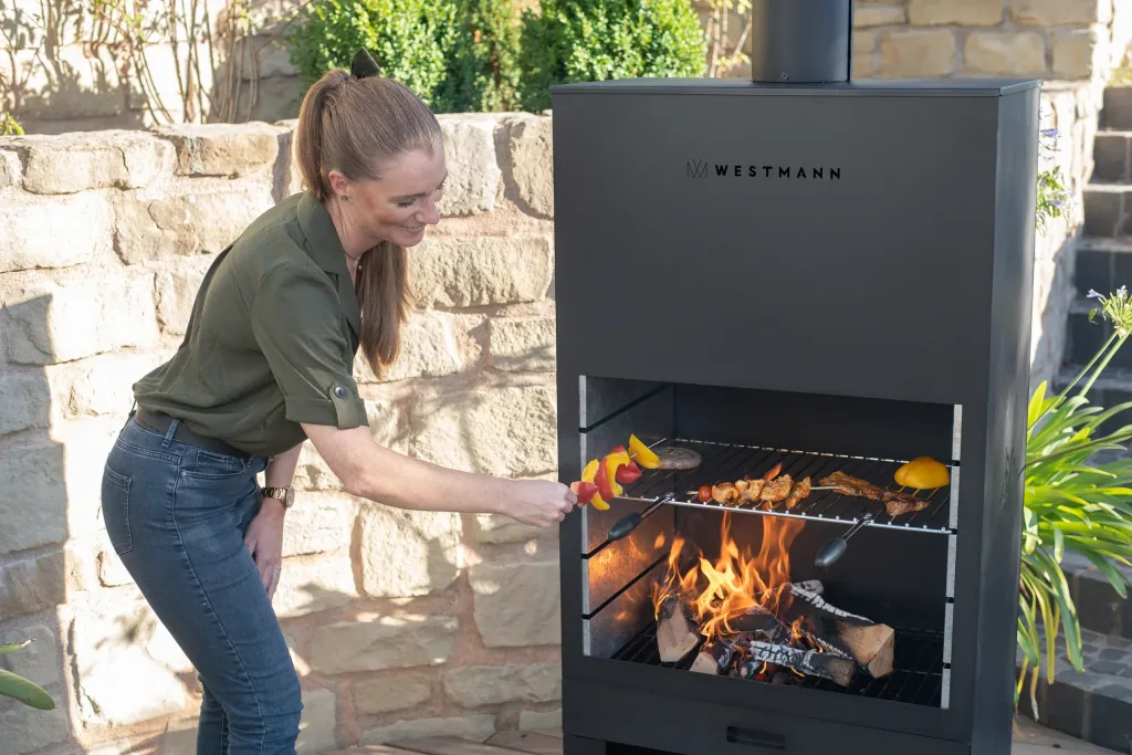 Barbecue et cheminée de jardin Westmann noir