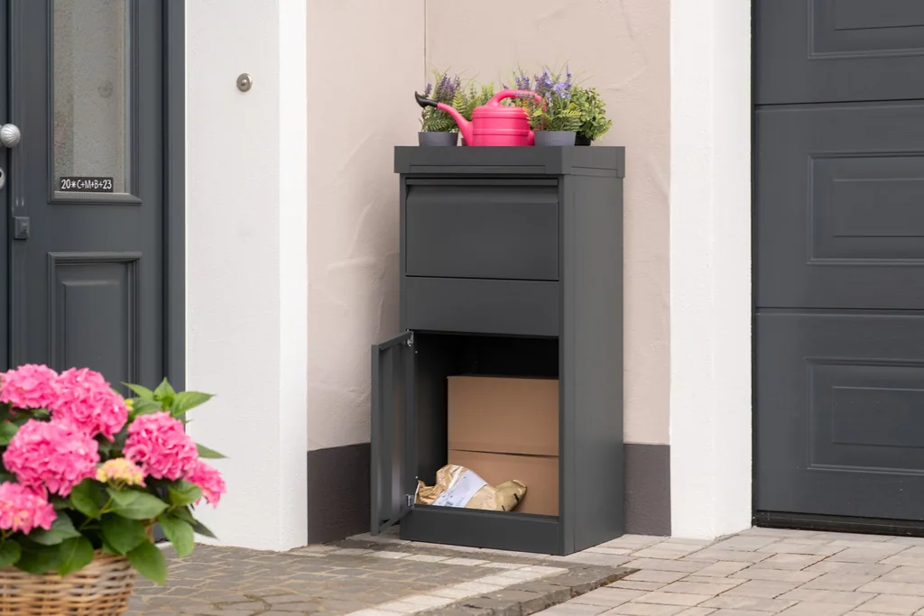 Westmann Boîte à colis Piet Métal anthracite