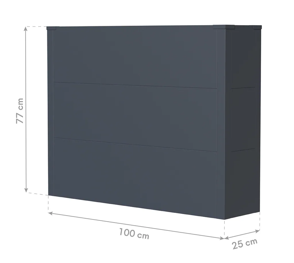 Westmann Bac à plantes Talus XL Métal anthracite