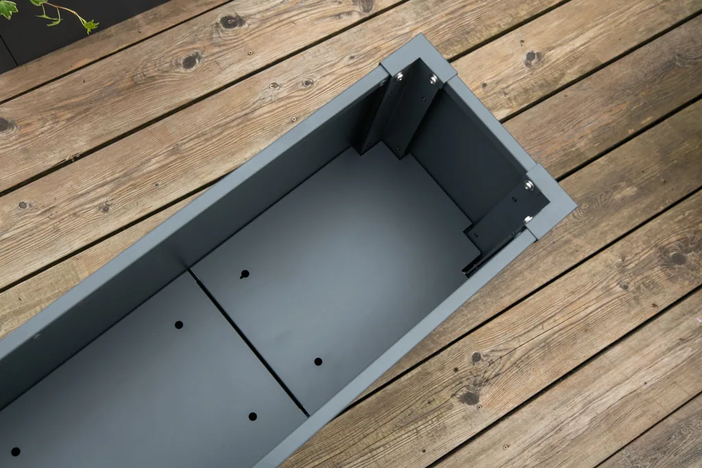 Westmann Bac à plantes Talus XL Métal anthracite