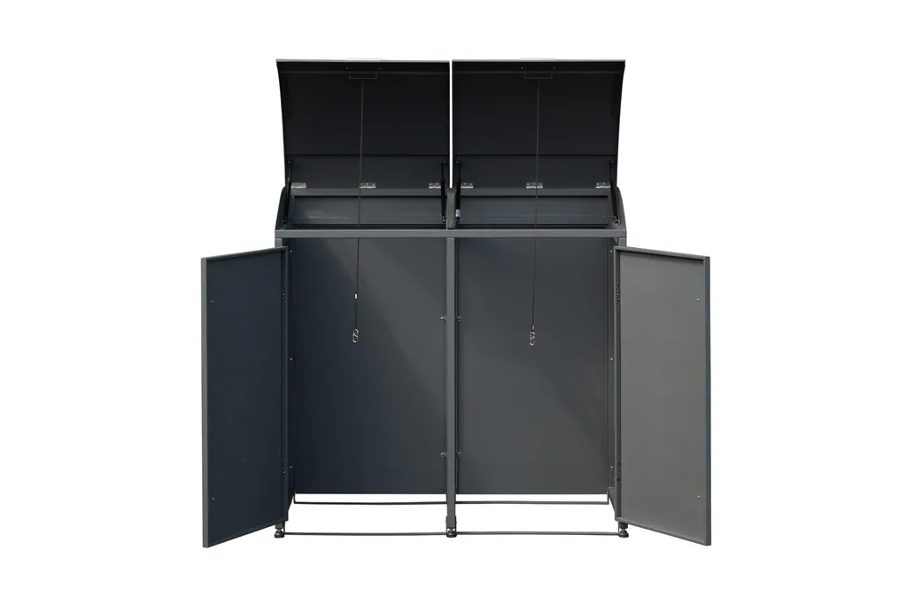Westmann Boîte à poubelles Moderna 2 places anthracite (2× 240 L)