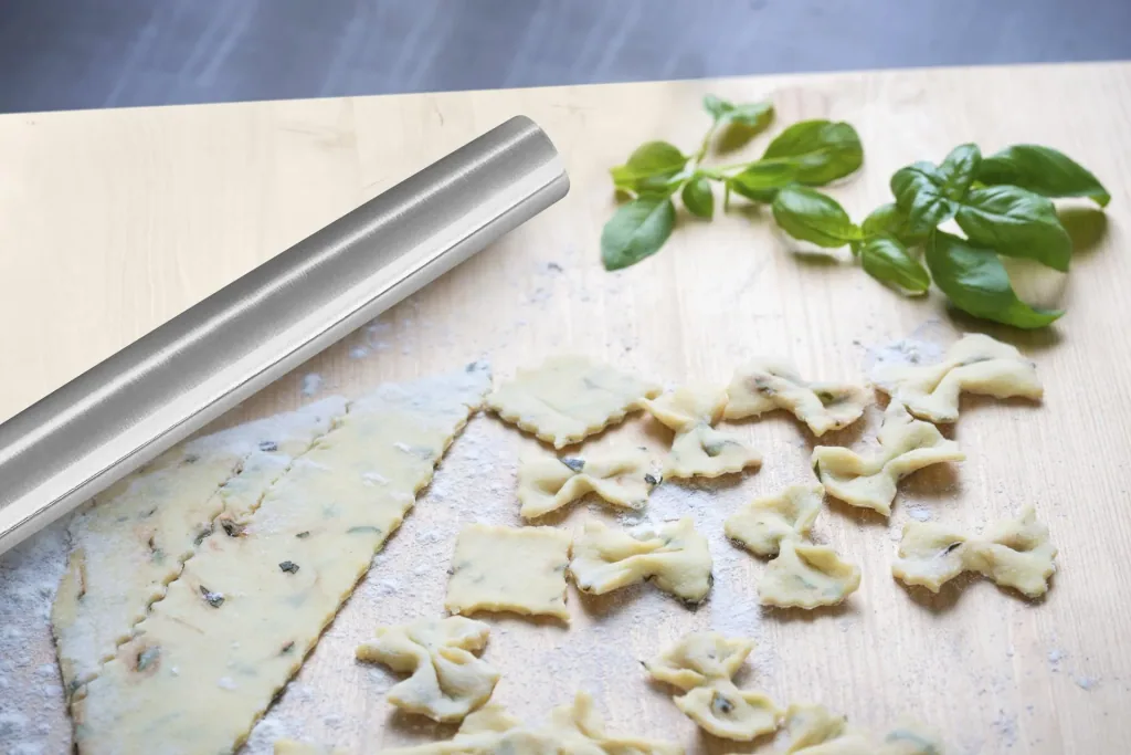 Stainless steel rolling pins, set of 2