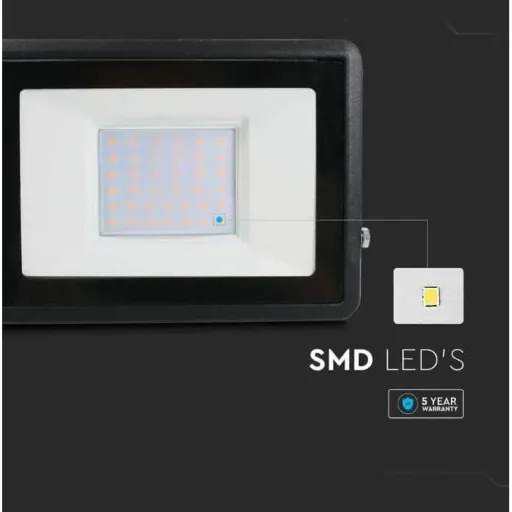 VT-138 LED Floodlight - 30 W - 2340 Lm - 6500K - Black