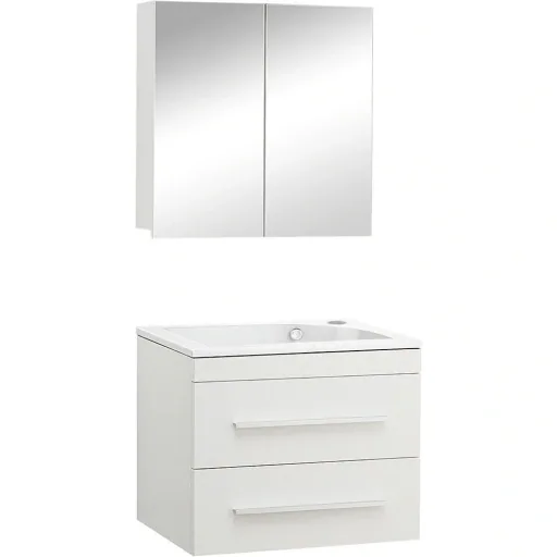 Bathroom furniture Style 60cm right - Mat White