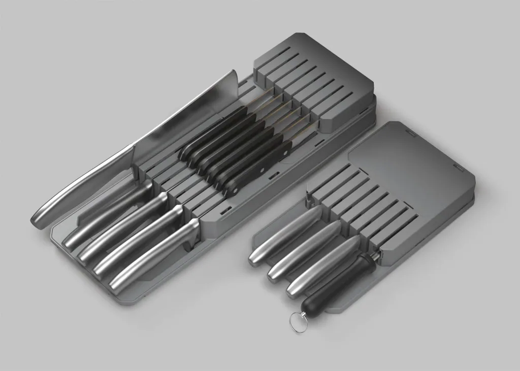 Messer-Organizer, Blade-Fit