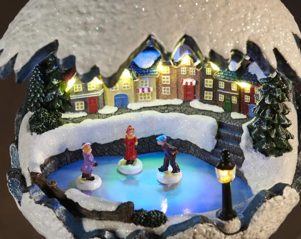 Winter Wonder Ball with Ice Skaters